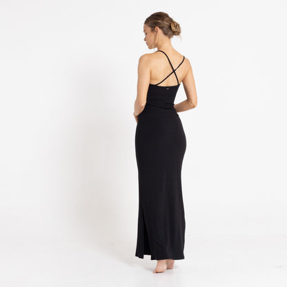 Vestido Rusty Nicky Slip Maxi Dress Ld Black