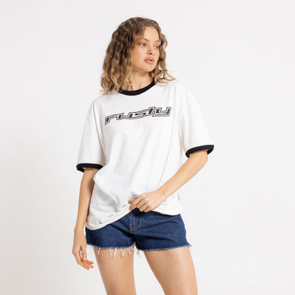 Remera Mc Rusty Og Rusty Ringer Oversize Tee Ld Snow White