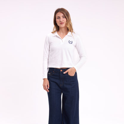 Remera Ml Rusty One And Only Polo Ls Tee White