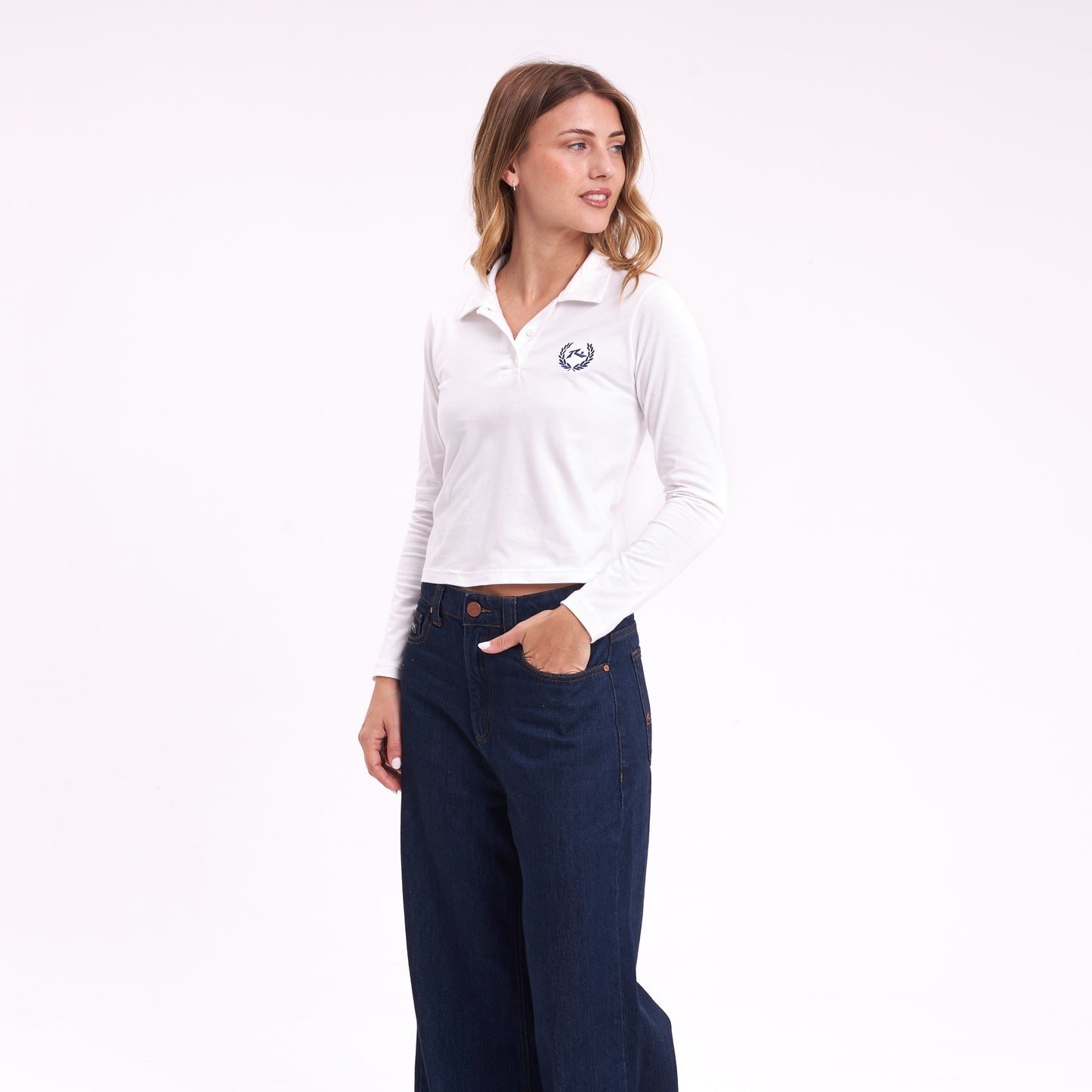 Remera Ml Rusty One And Only Polo Ls Tee White