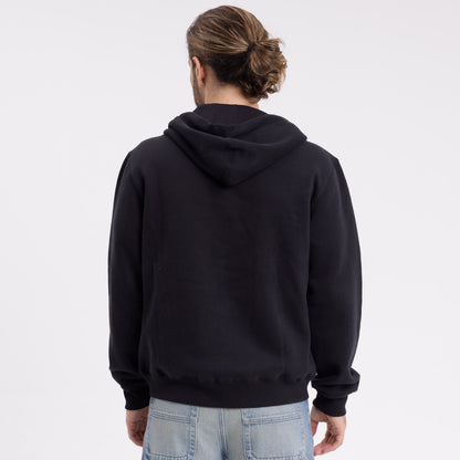 Campera Canguro Rusty One Logo Zip Hood* Black