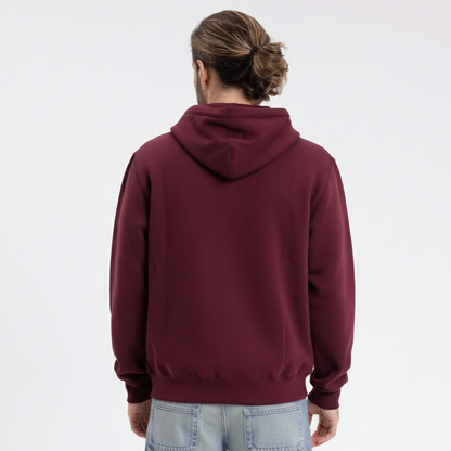 Campera Canguro Rusty One Logo Zip Hood* Brown Espresso