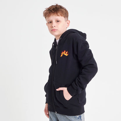 Campera Canguro Rusty On Fire Zh Jr Black
