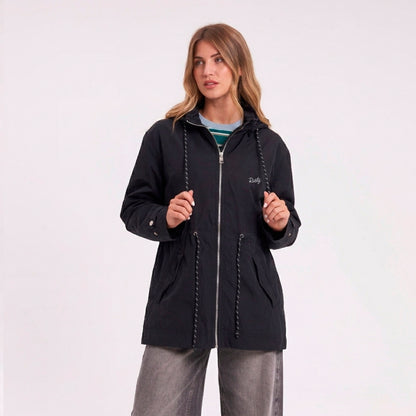 Campera Abrigo Rusty Obley Jacket Ld Black