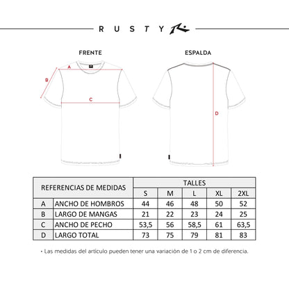 Remera Rusty Old Hotel Black