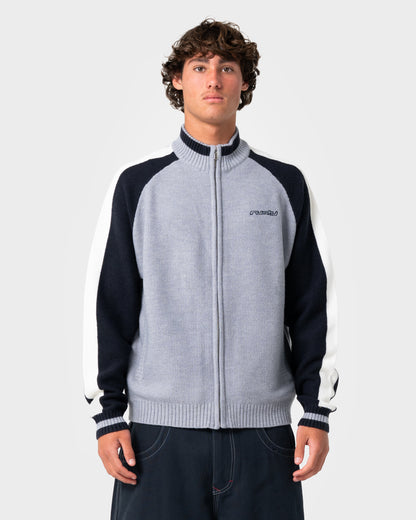 Sweater Rusty Sparsity Knitted Bomber Grey Marle