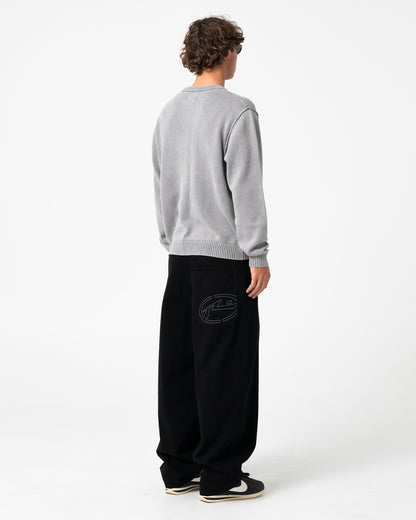Sweater Saxon Printed Sweater Steel Blue