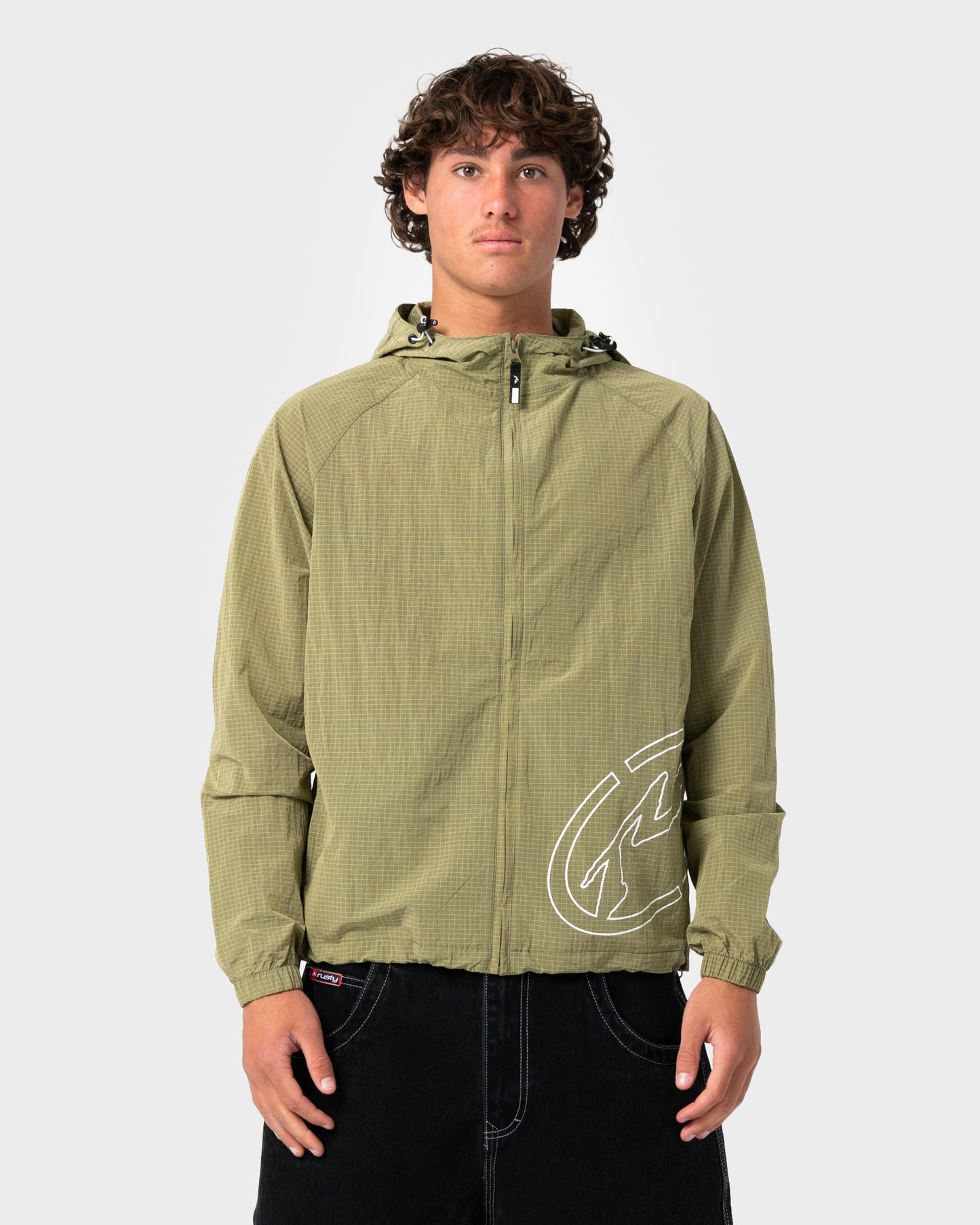 Campera Liviana Rusty Sush Spray Jacket Sublime Green