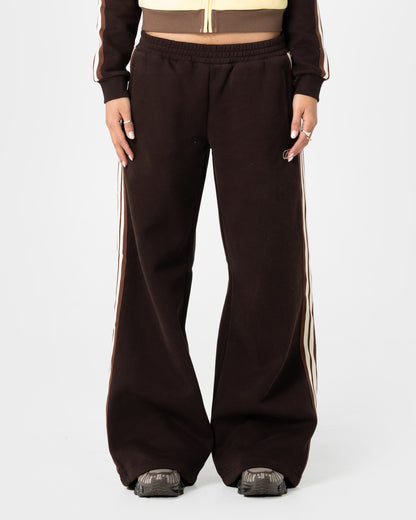 Jogging Rusty Toffee Wide Leg Fleece Pant Java