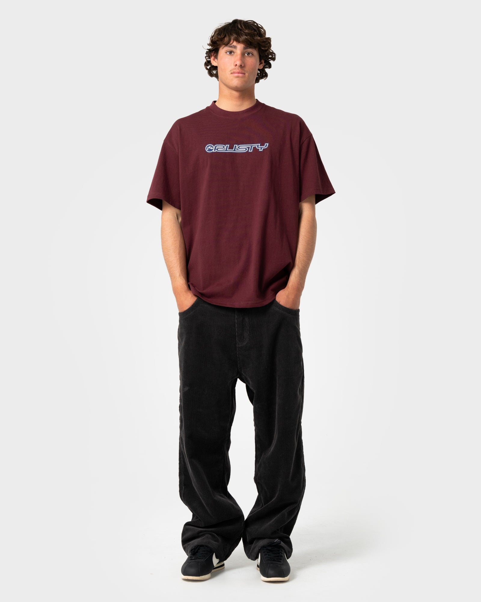 Jogging Rusty Flip Daddy Cord Pant Coal