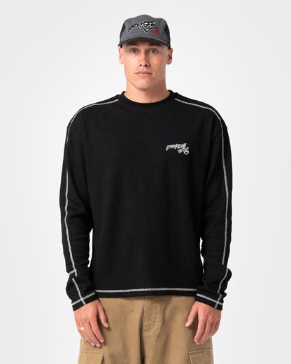 Remera Ml Rusty Chuck No Worries Long Sleeve Tee Black