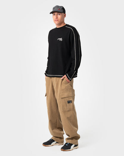 Remera Ml Rusty Chuck No Worries Long Sleeve Tee Black
