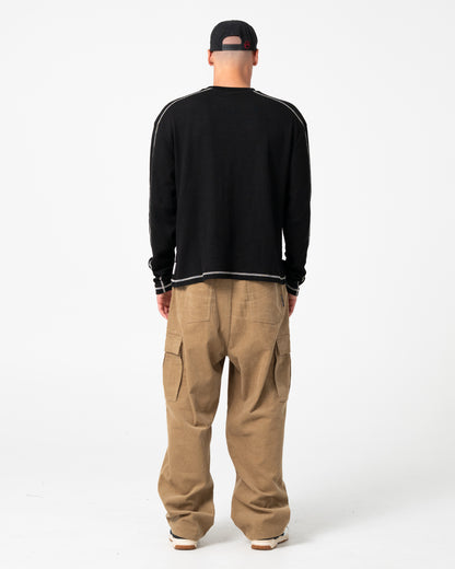 Remera Ml Rusty Chuck No Worries Long Sleeve Tee Black