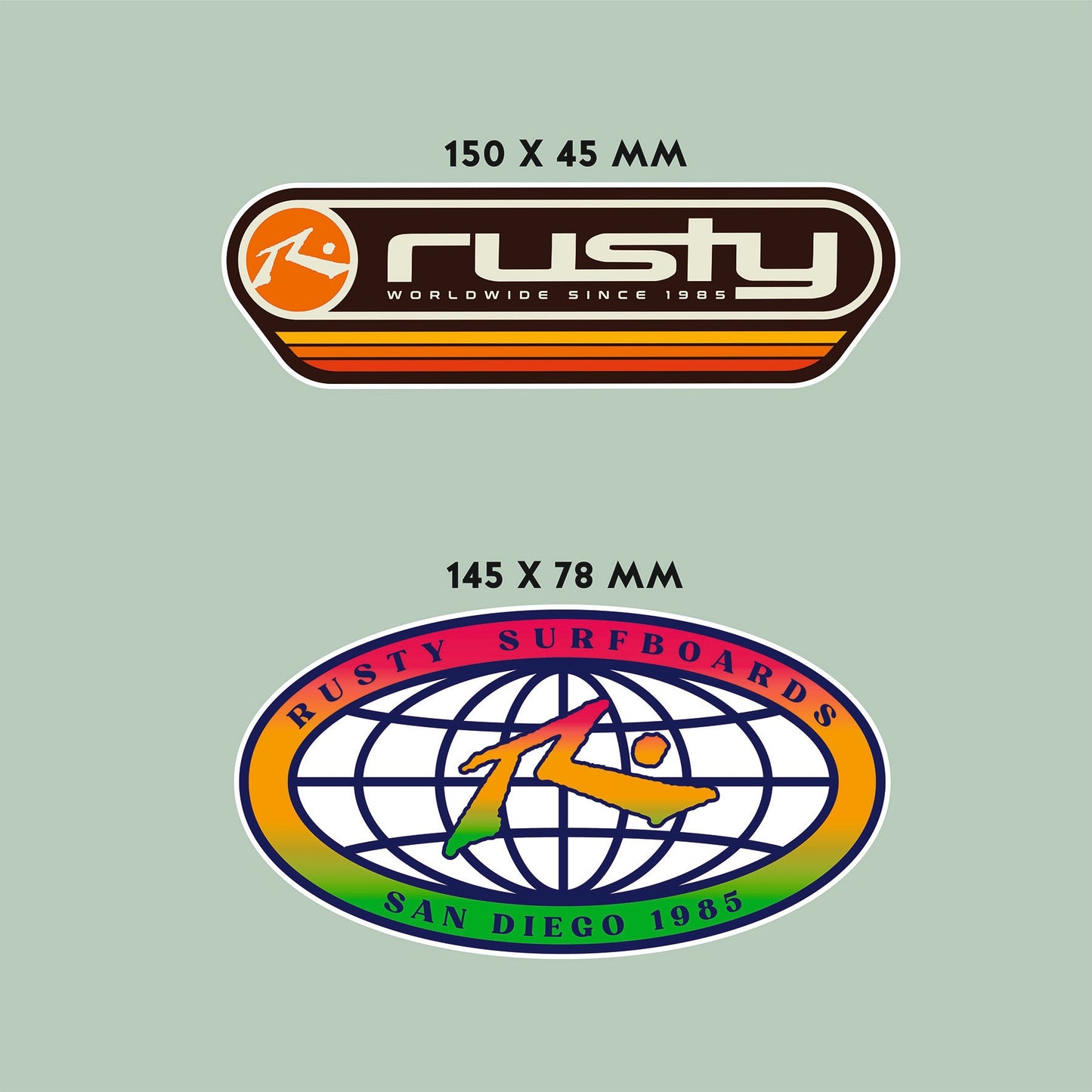 Calcos Rusty Stickers Pack X5 Surtido 12