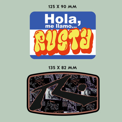 Calcos Rusty Stickers Pack X5 Surtido 12