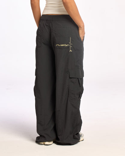 Pantalon Rusty Melrose Loose Low Rise Cargo Pant Carbon
