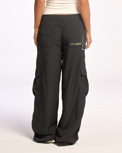 Pantalon Rusty Melrose Loose Low Rise Cargo Pant Carbon