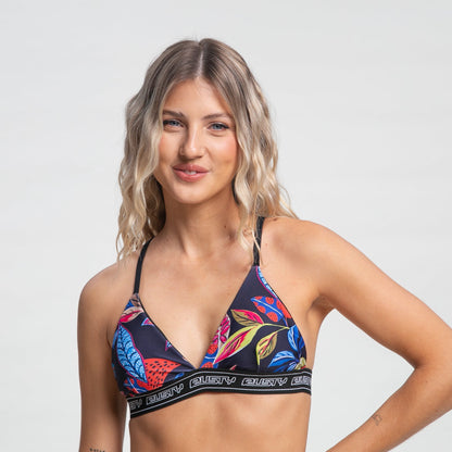 Bikini Alto Rusty Palm Spring Triang Bik Top Ld Black