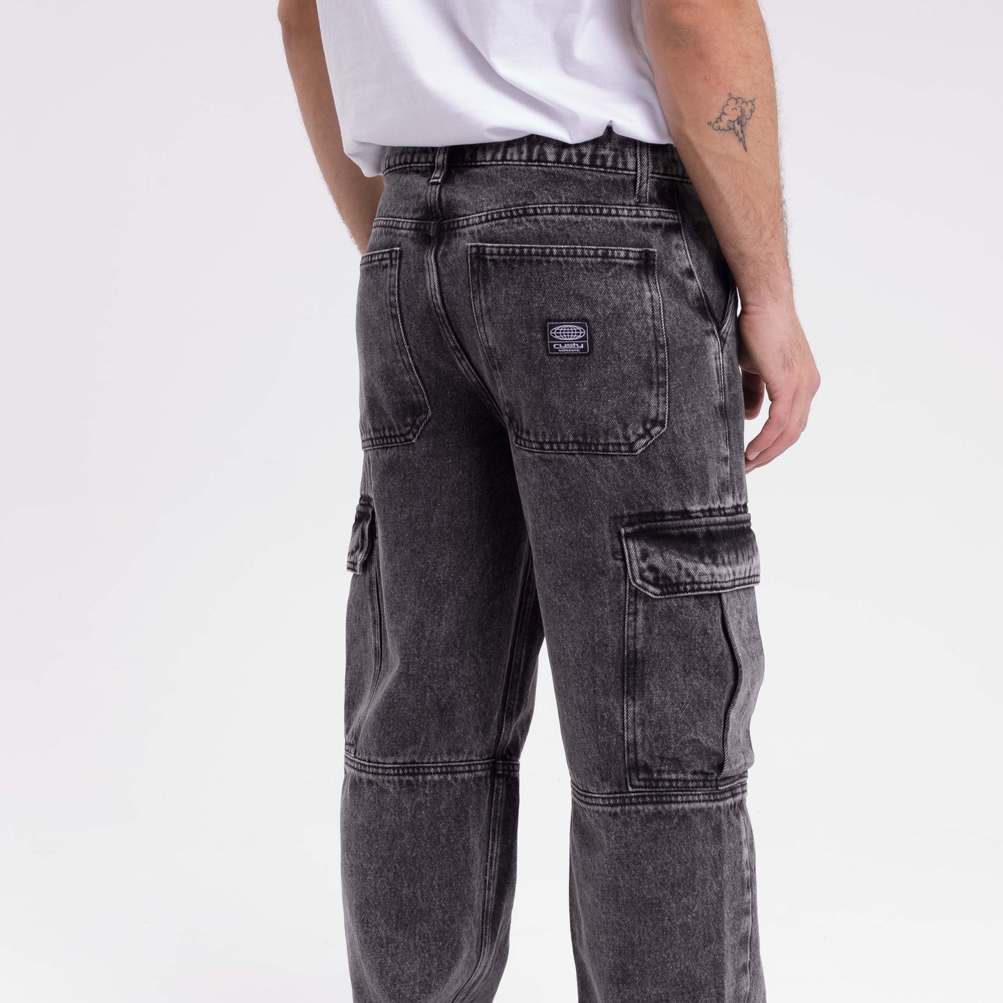Jean Rusty Parklife 2 Cargo Jean Acid Black