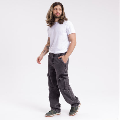 Jean Rusty Parklife 2 Cargo Jean Acid Black