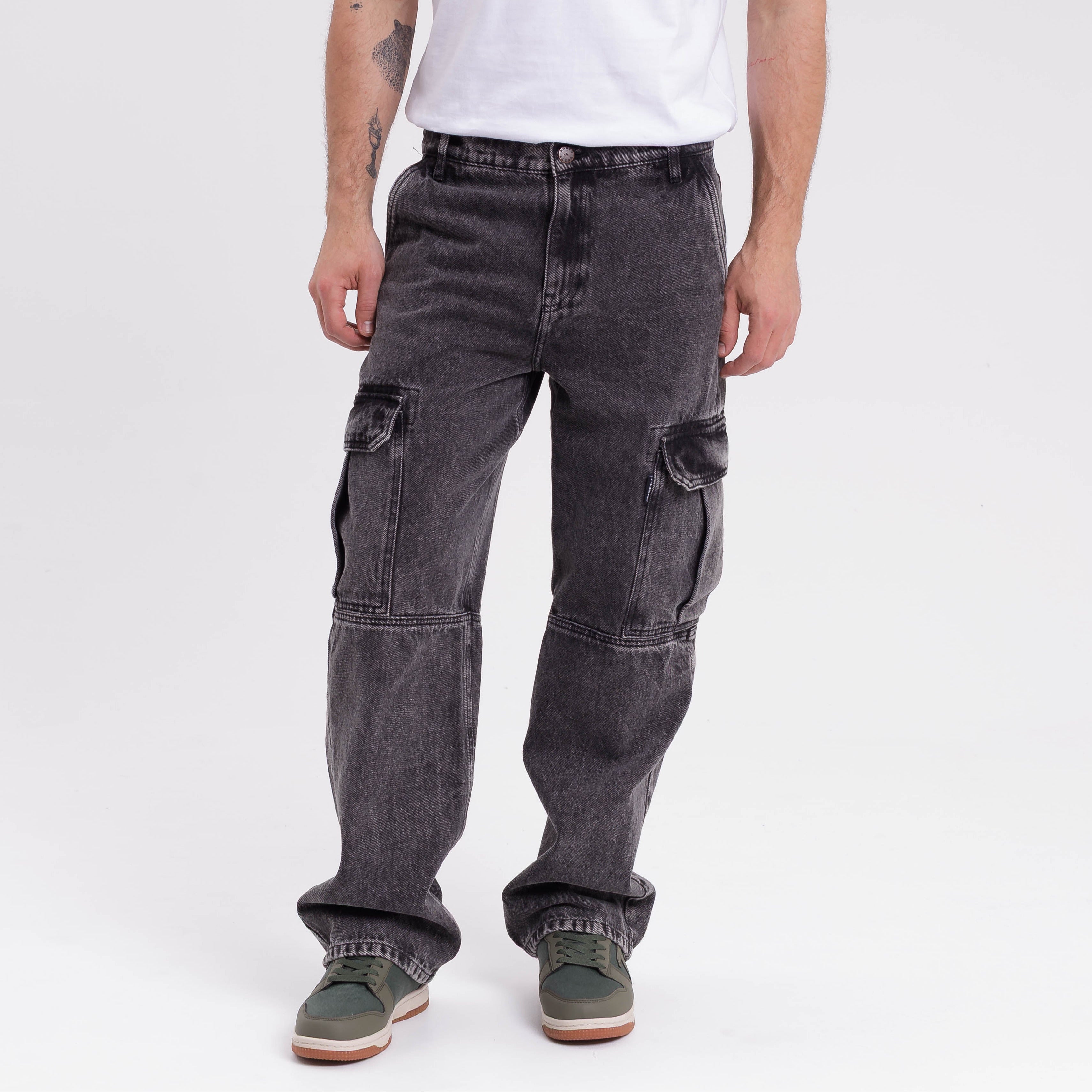Jean Rusty Parklife 2 Cargo Jean Acid Black