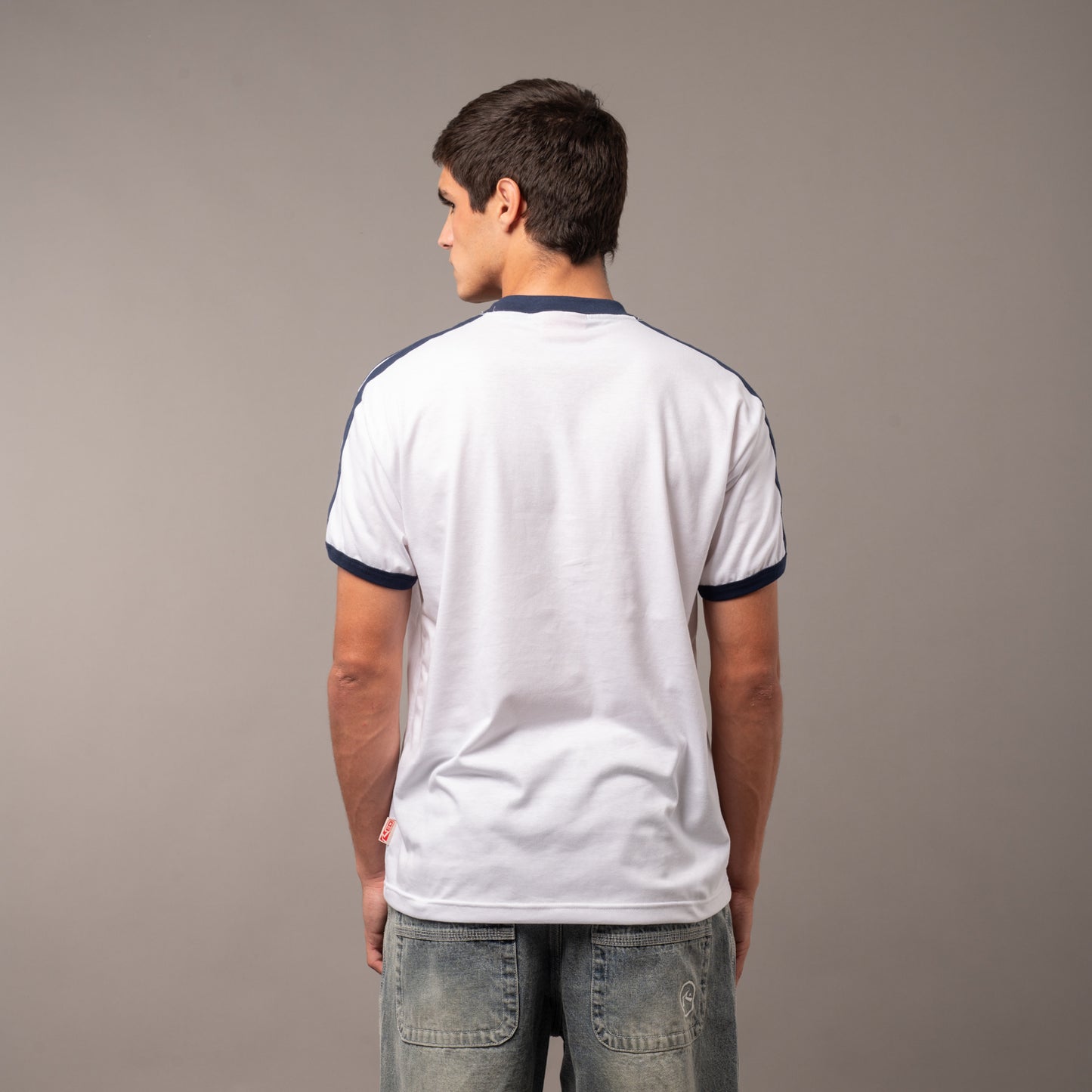 Remera Rusty Pedro White/Navy Blue