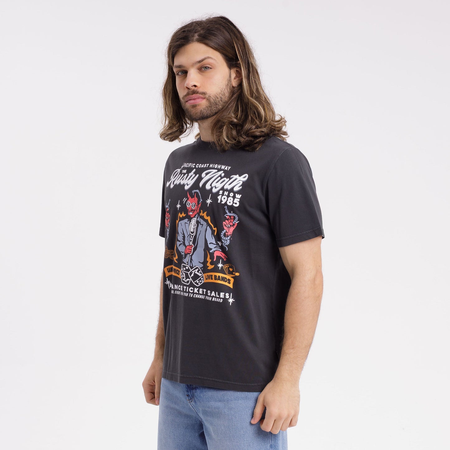 Remera Mc Rusty Perdition Tee Coal