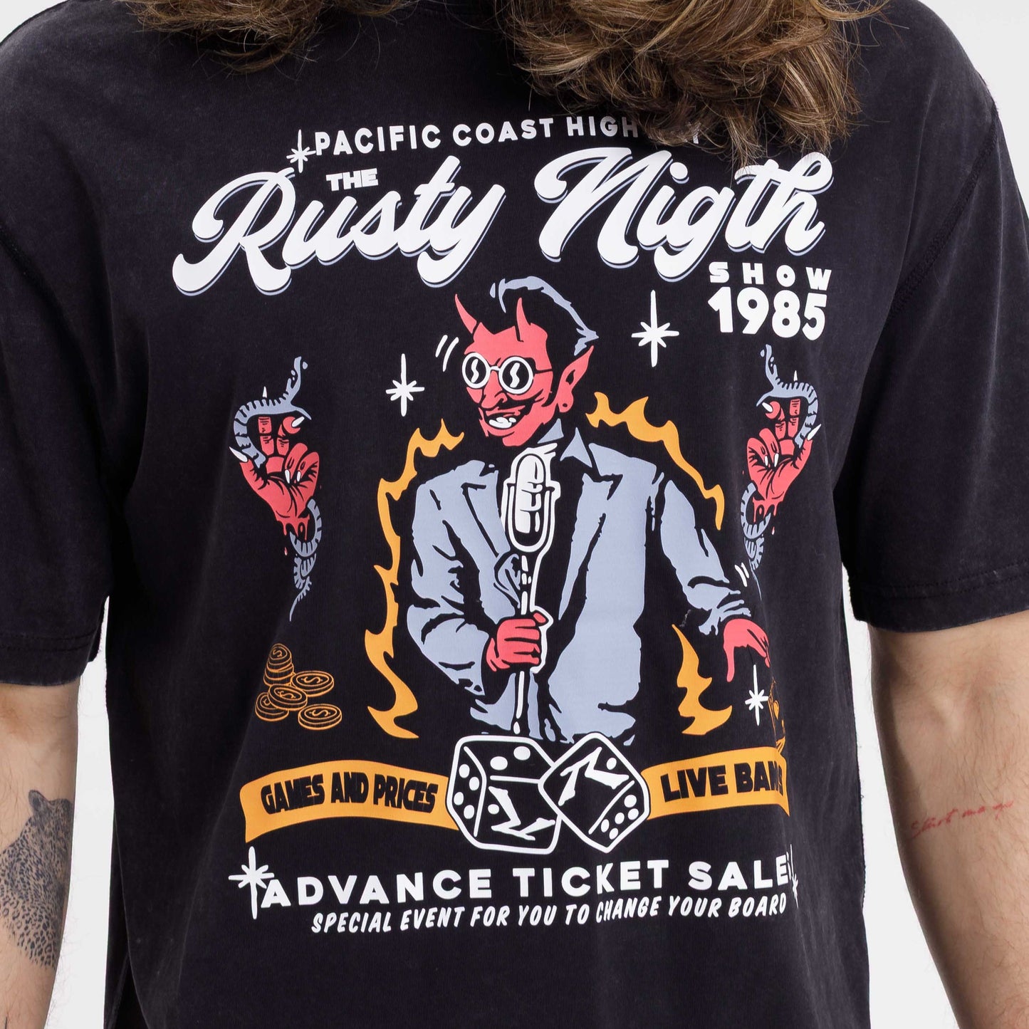 Remera Mc Rusty Perdition Tee Coal