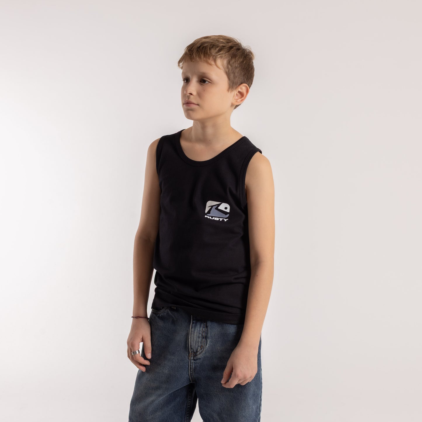 Musculosa Rusty Phenom 3 Tank Jr Black