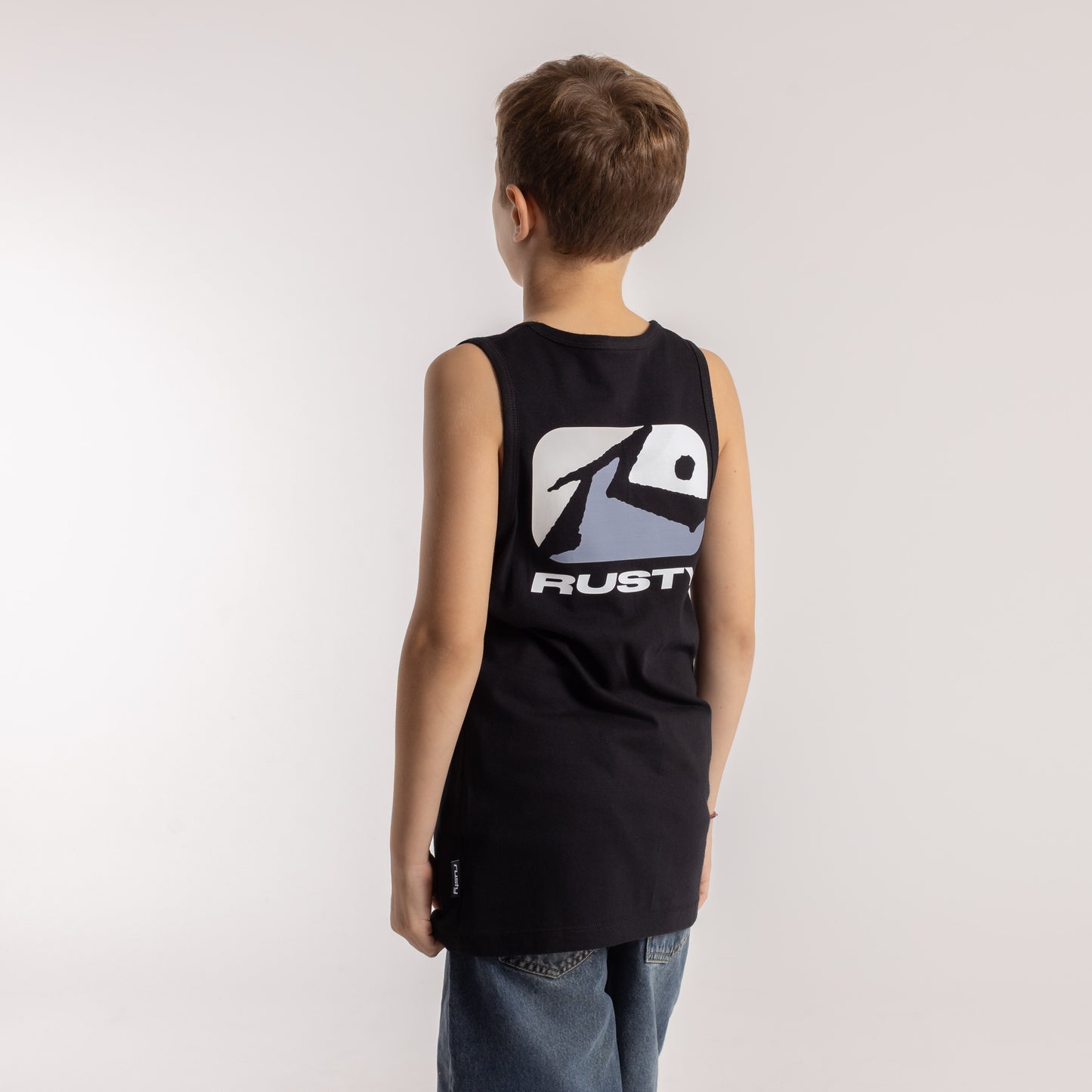 Musculosa Rusty Phenom 3 Tank Jr Black