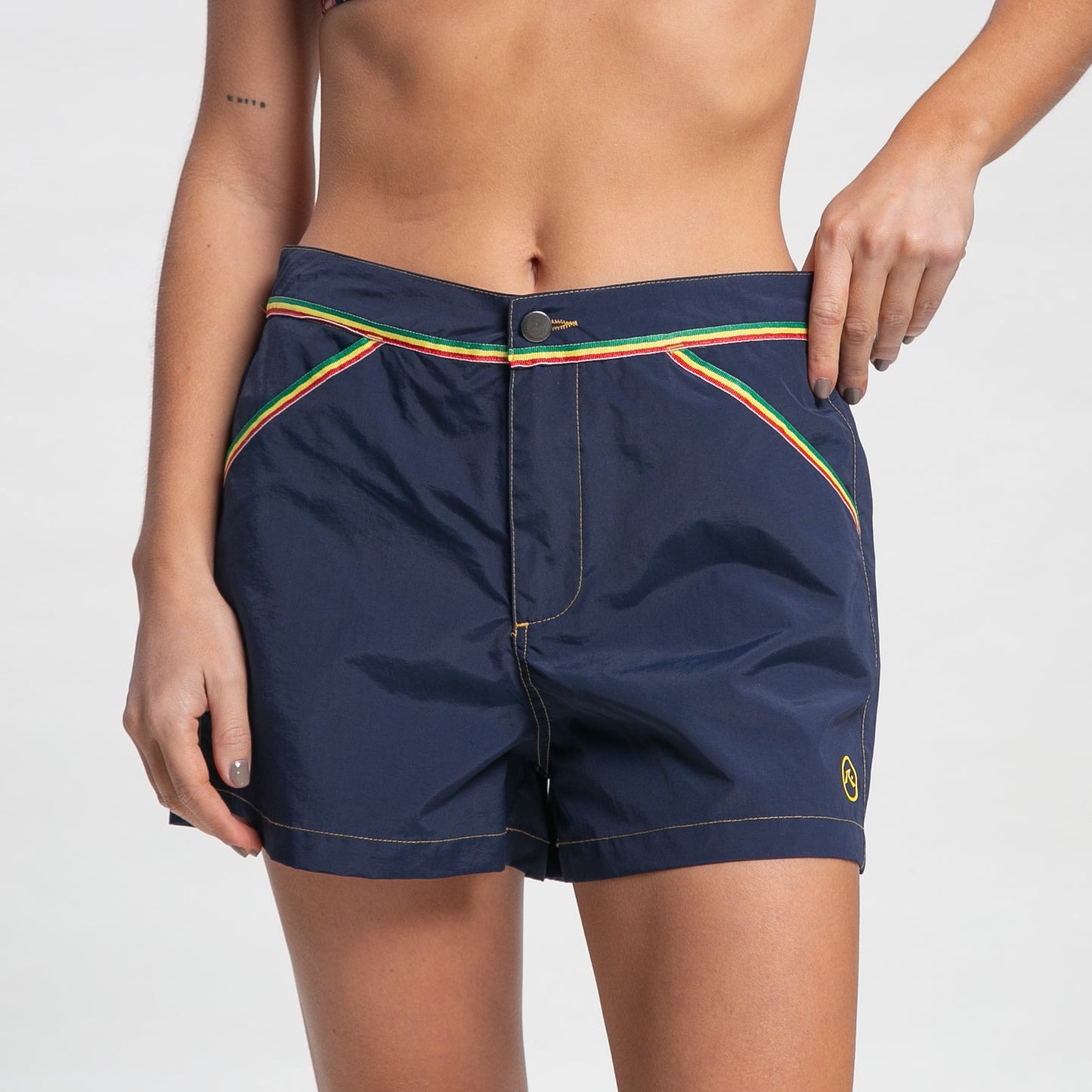 Short de Baño Rusty Side Stripe Boardshort Ld Navy Blue