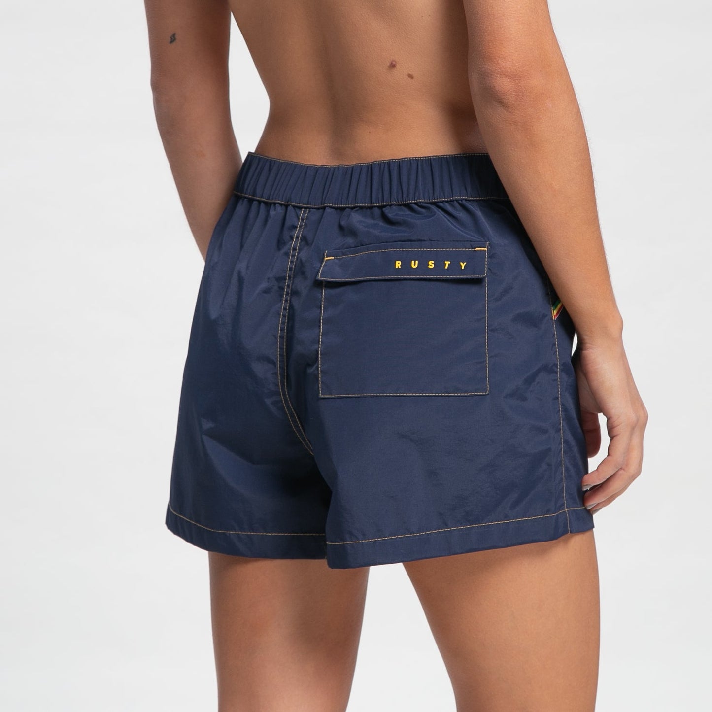 Short de Baño Rusty Side Stripe Boardshort Ld Navy Blue