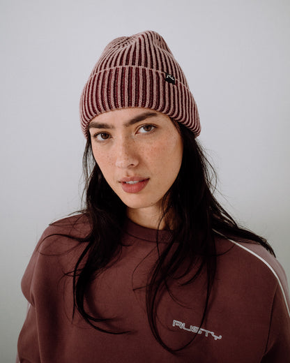 Gorro Lana Rusty Pixel Beanie Burgundy