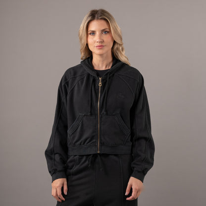 Campera Canguro Rusty Player One Ziphood Ld Black