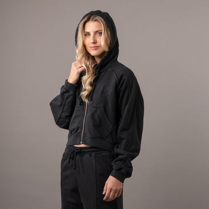 Campera Canguro Rusty Player One Ziphood Ld Black