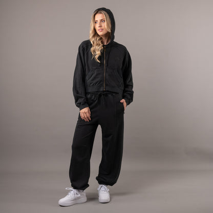 Campera Canguro Rusty Player One Ziphood Ld Black