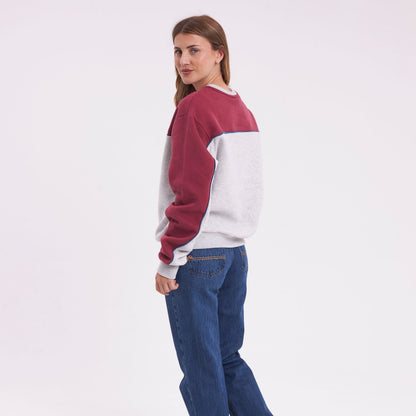 Buzo Rusty Polar Popped Panelled Crew Ld Grey Marle