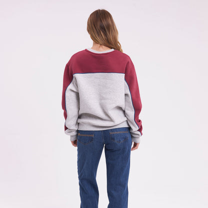 Buzo Rusty Polar Popped Panelled Crew Ld Grey Marle
