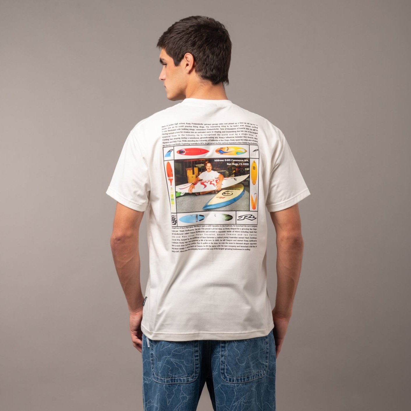 Remera Rusty Preisend Off White