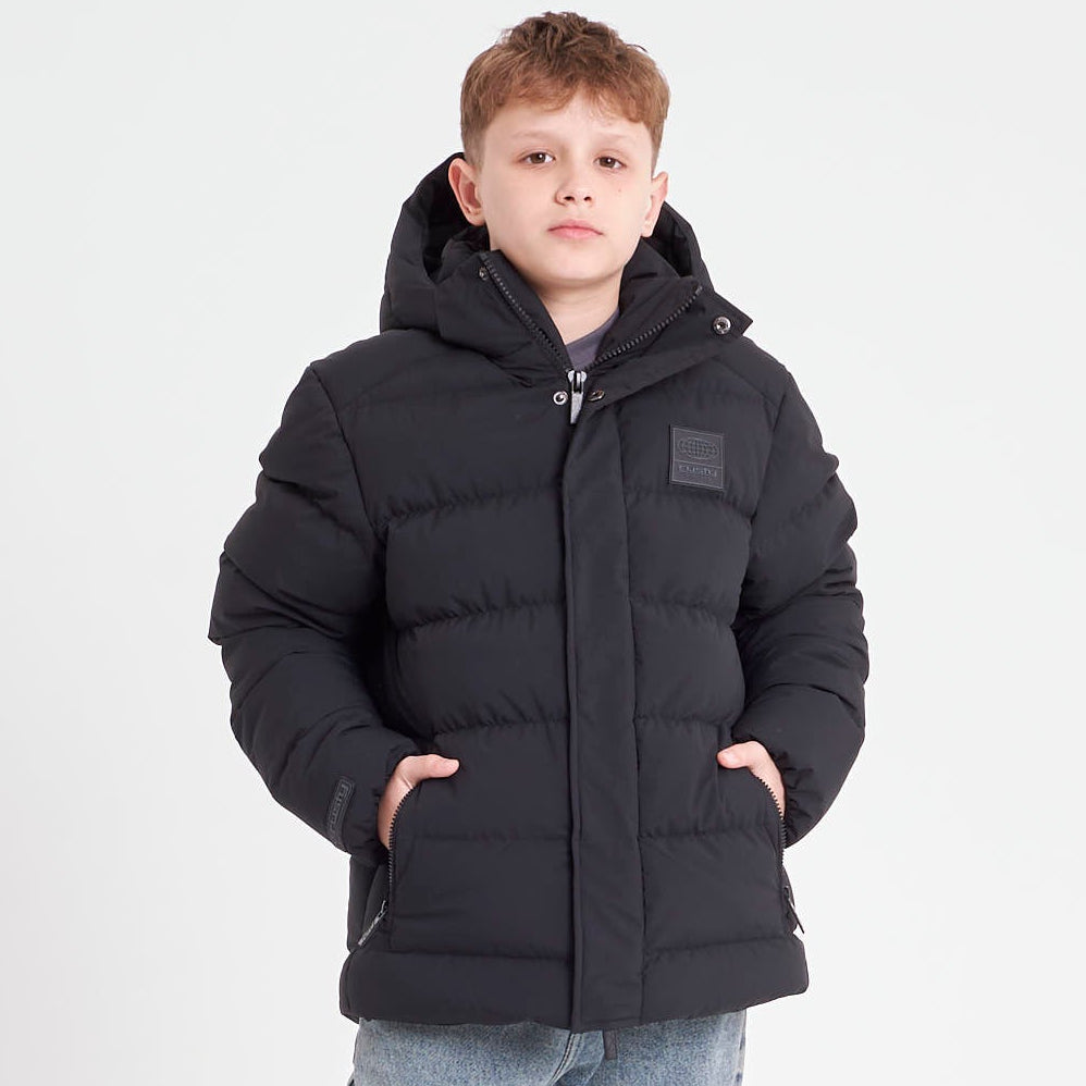 Campera Abrigo Rusty Pruffen Serie 2 Jacket Jr Black