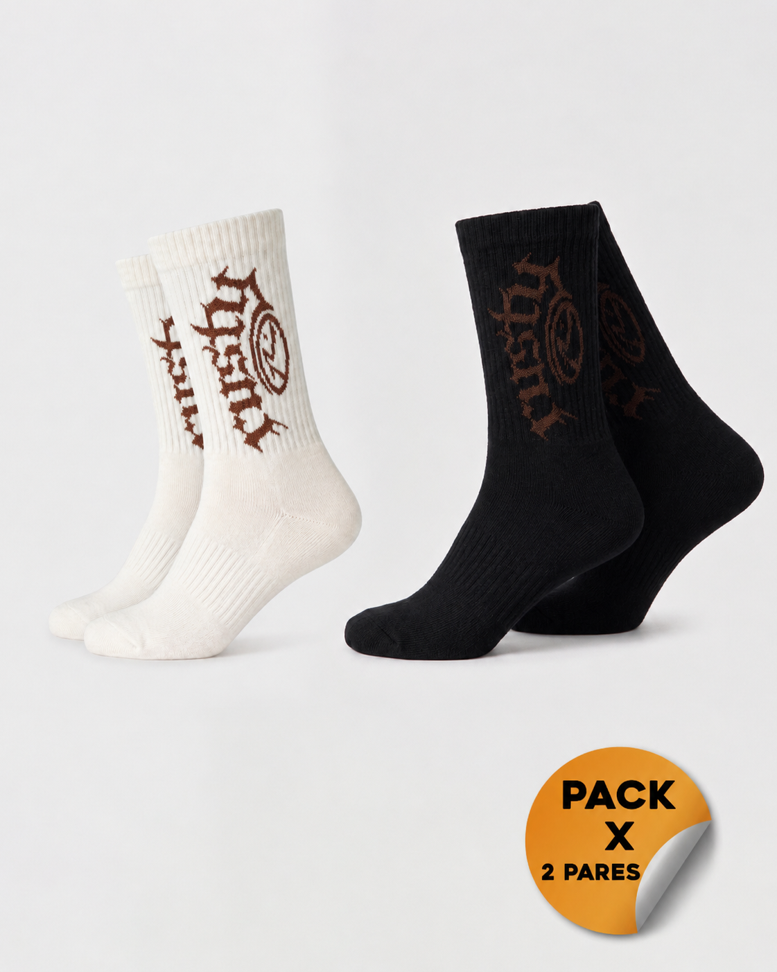 Medias Rusty Our Kind Mid Calf 2-Sock Multi