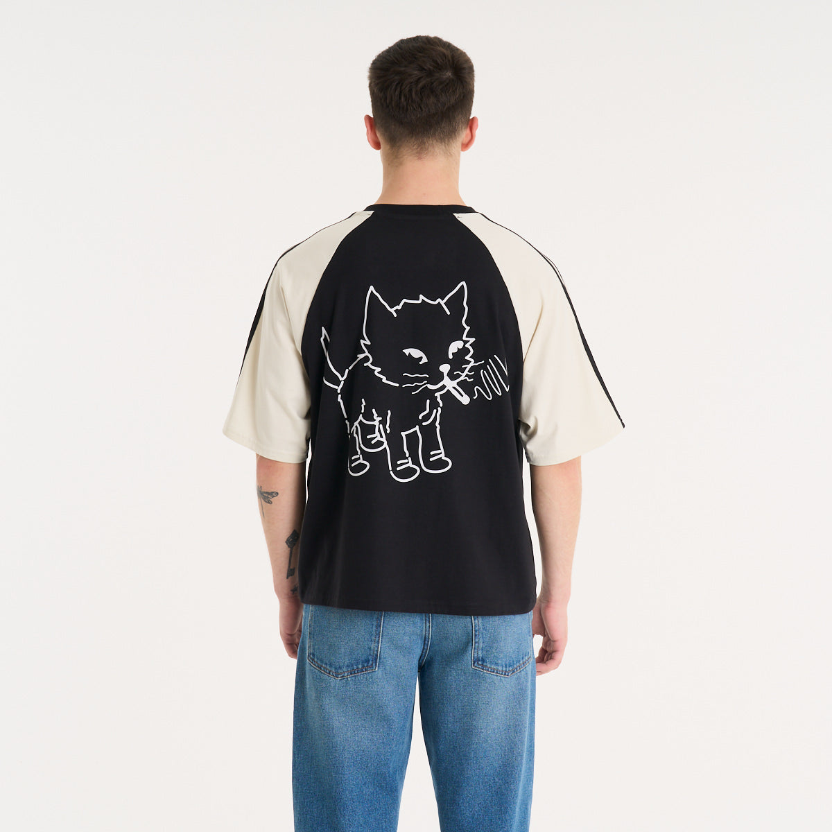 Remera Mc Vulk Rebel Cat Tee Black