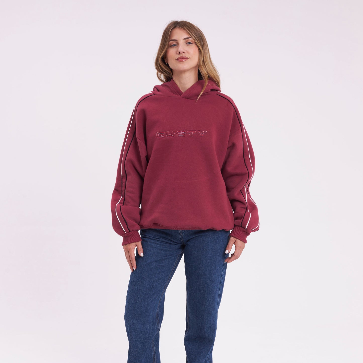 Canguro Rusty Red Raw Archival Oversized Hood Ld Rhubarb