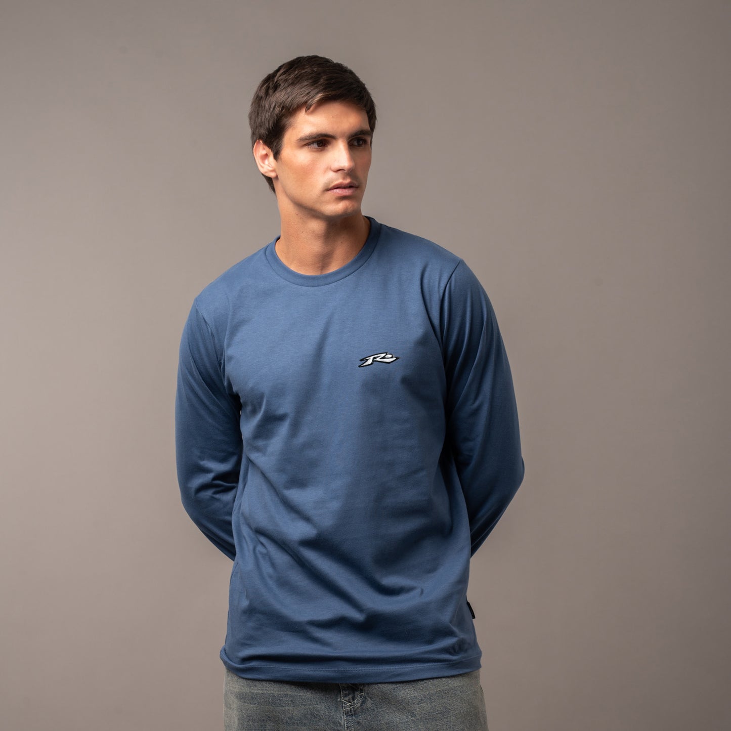 Remera Rusty Registered Ls Atlantic Blue