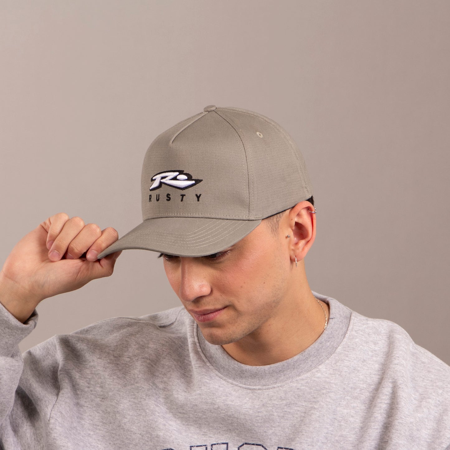 Gorra Rusty Registered Flexfit Abbey Stone