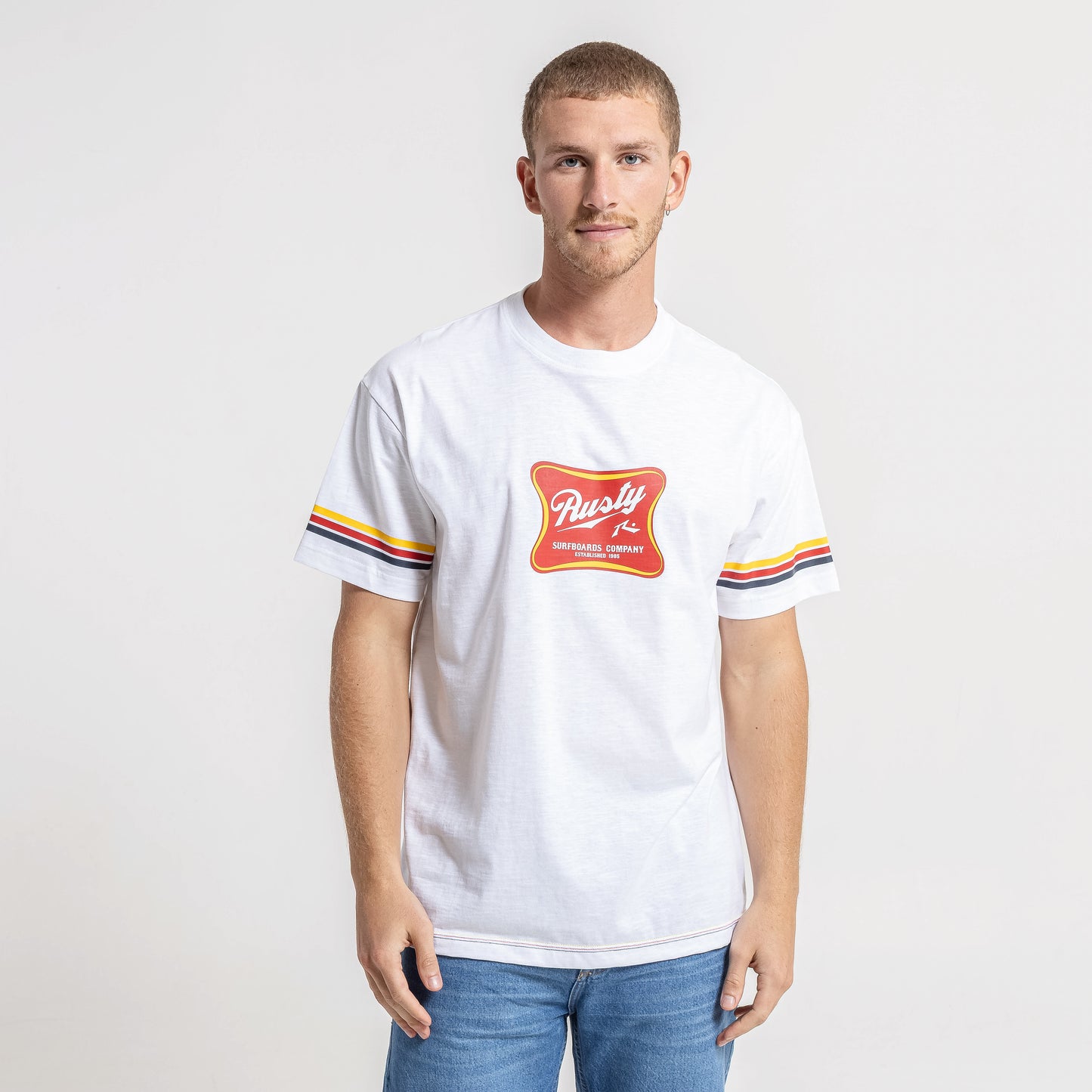 Remera Mc Rusty Beer Tee Off White