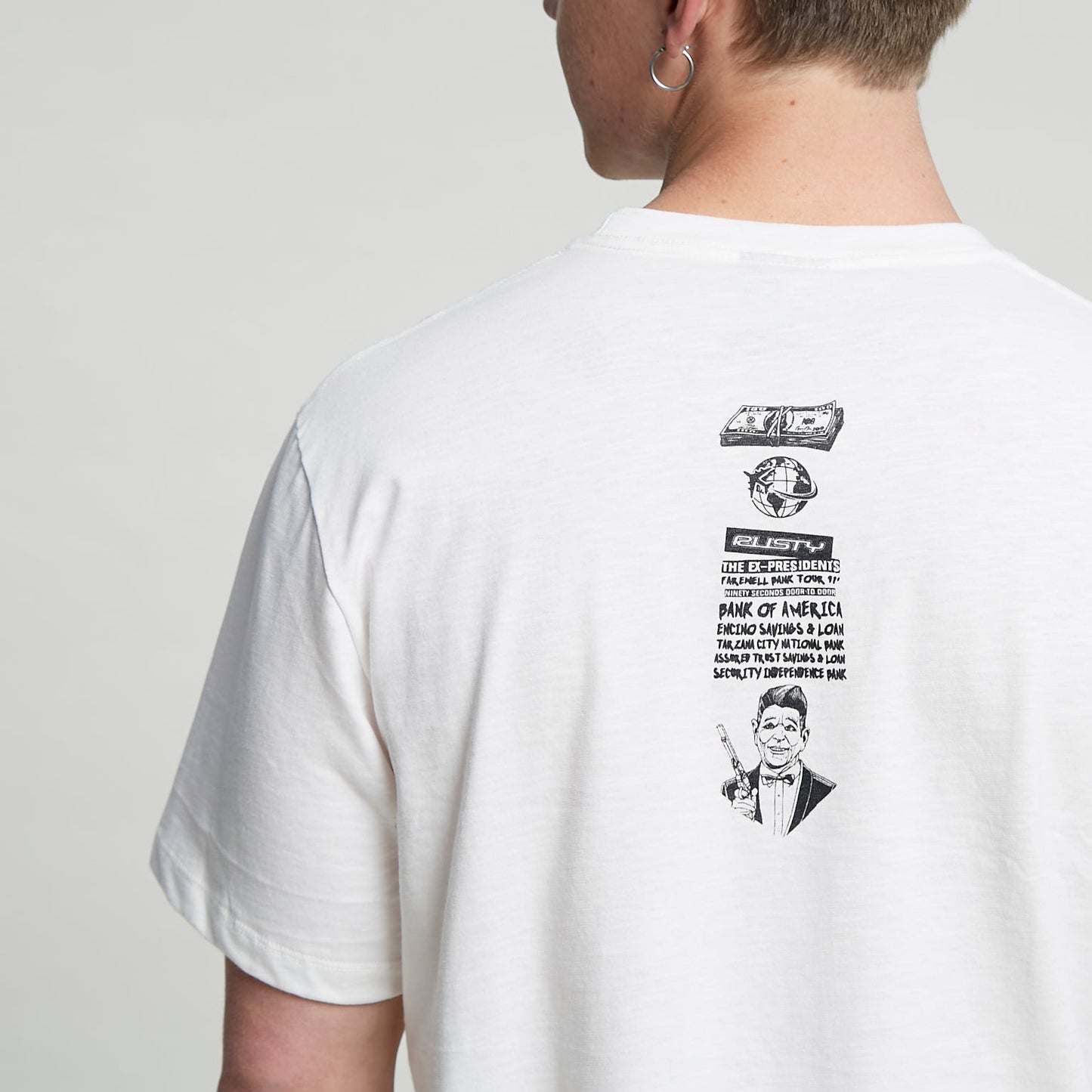 Remera Mc Rusty Bodhi Tee Off White