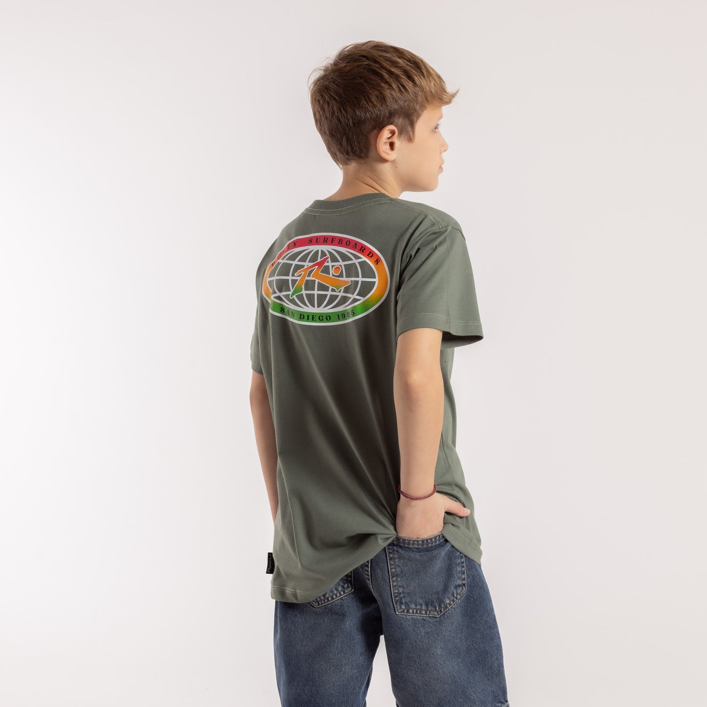 Remera Mc Rusty Colors Of World Tee Jr Shadow Army