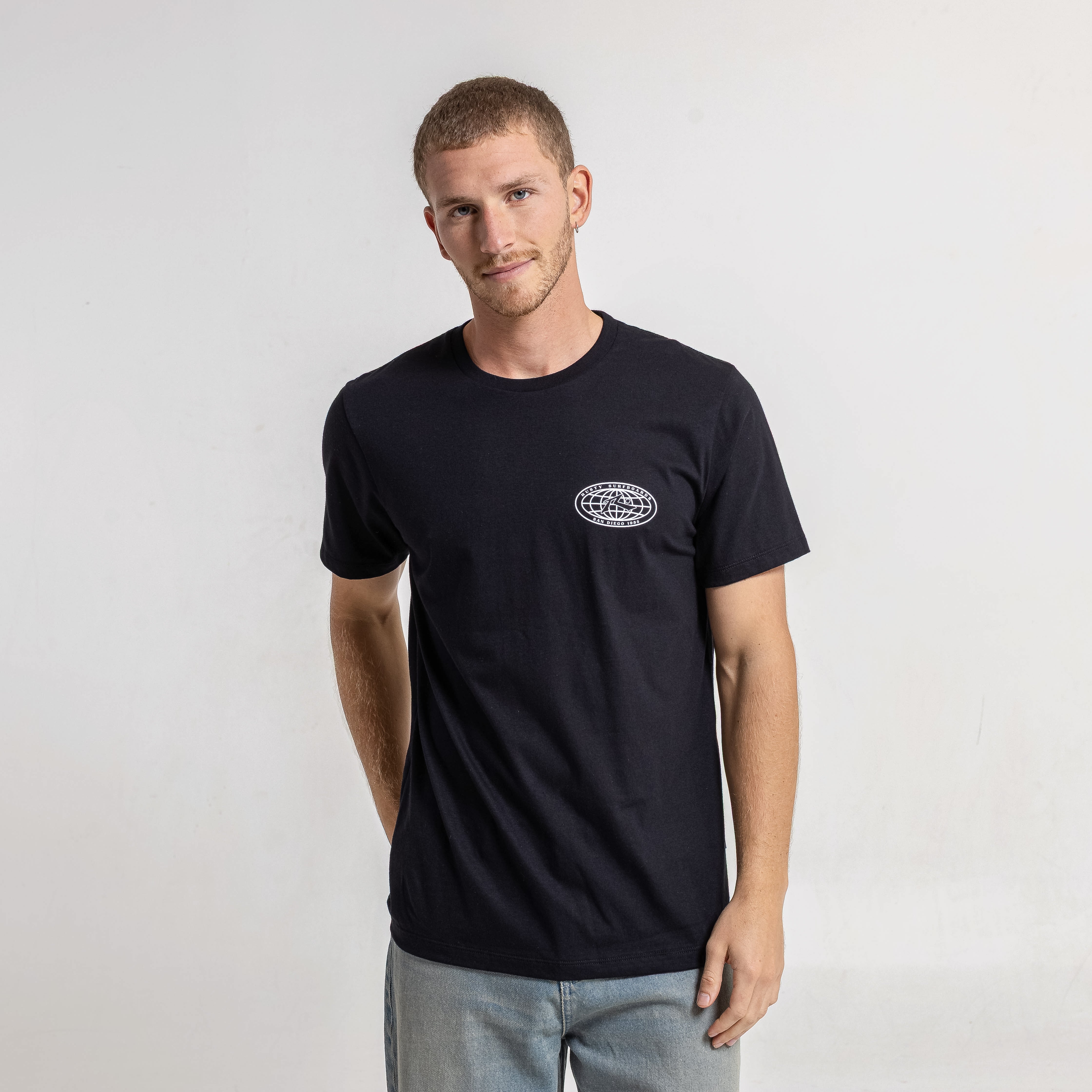 Remera Mc Rusty Colors Of World Tee Black