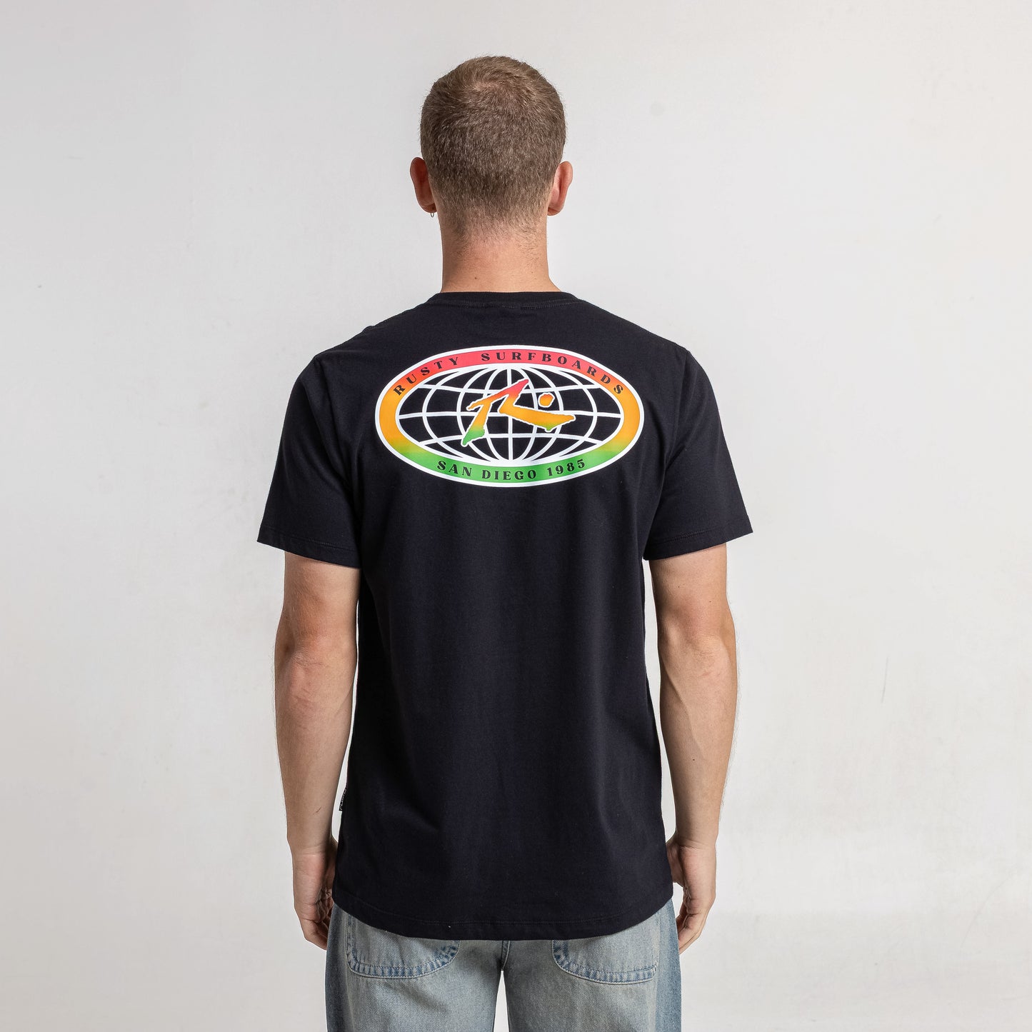 Remera Mc Rusty Colors Of World Tee Black